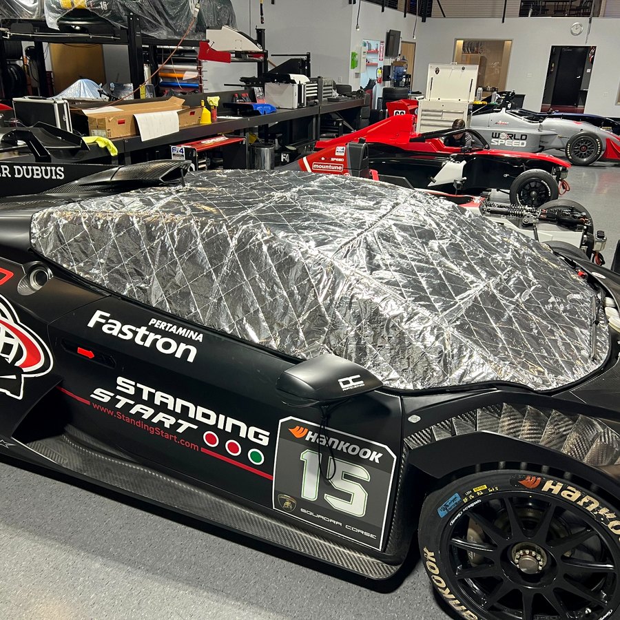 CHILLTOPS cover installed on GT3R race car